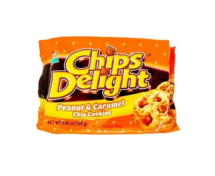 Galinco Chips Delight Peanut & Caramel Chip Cookies 160g (5.64 Oz)