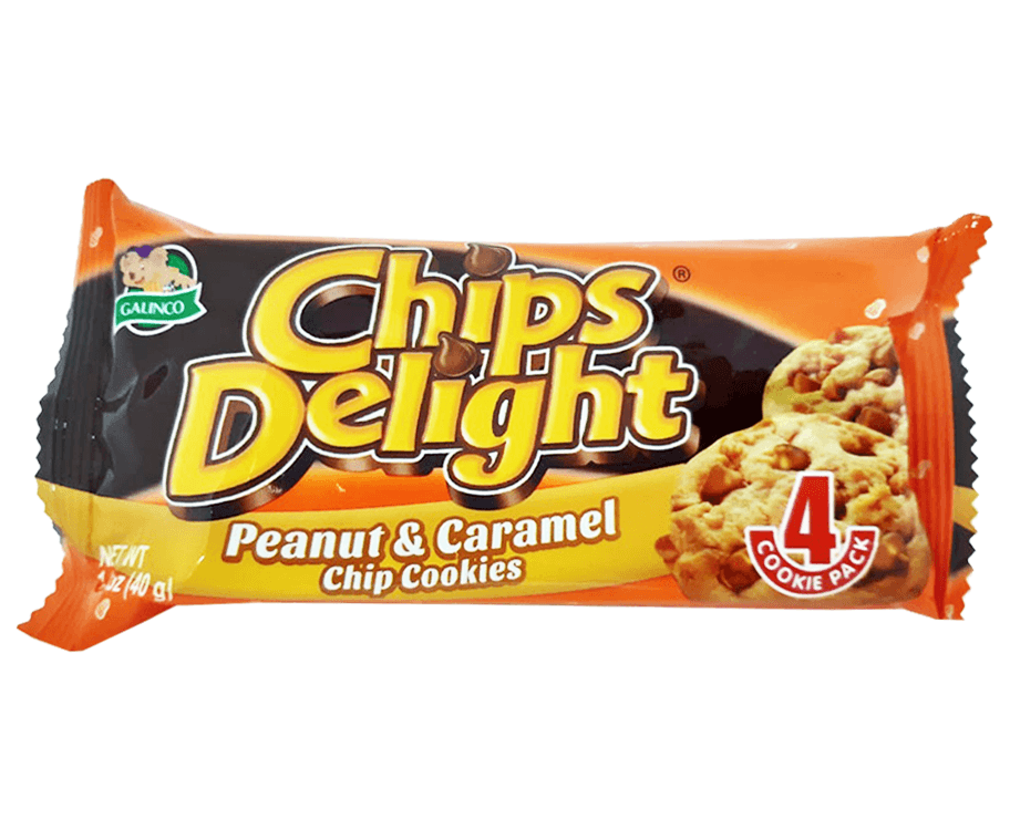 Galinco Chips Delight Peanut & Caramel Chip Cookies (1.4 oz) 40g