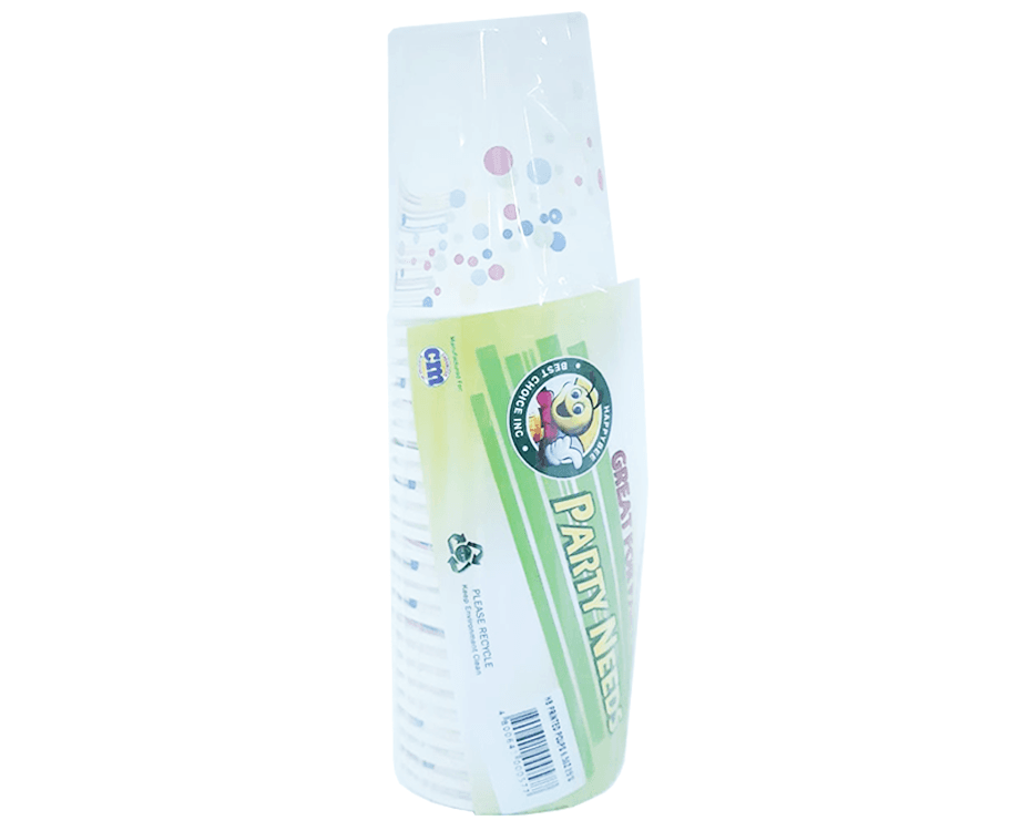 HappyBee Party Needs Printed Paper Cups 6.5oz 25 Pieces