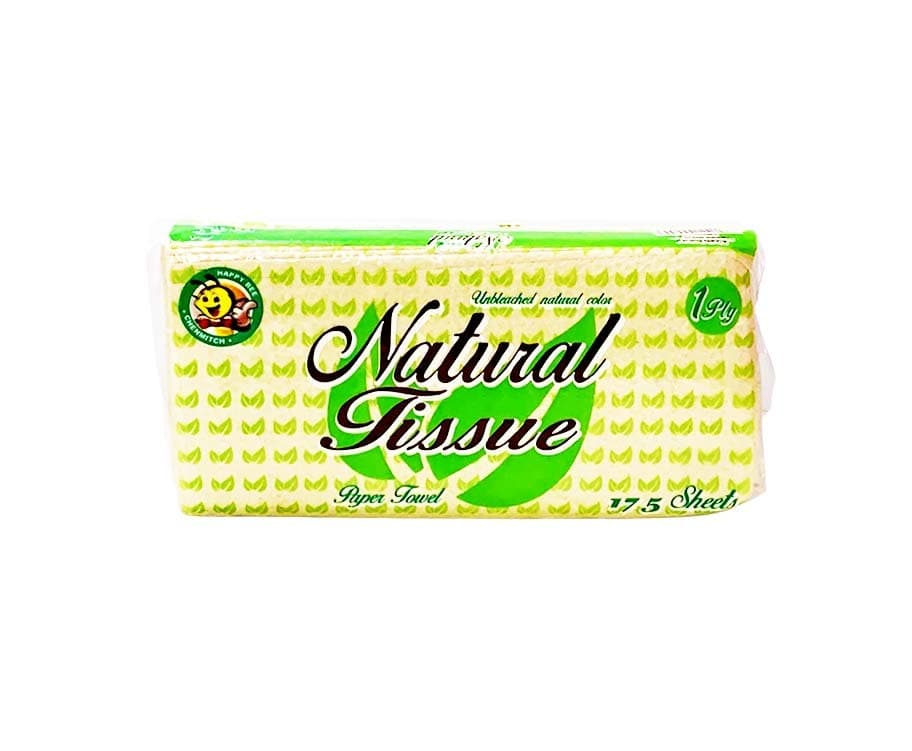 HappyBee Natural Tissue Paper Towel 1-Ply 175 Sheets