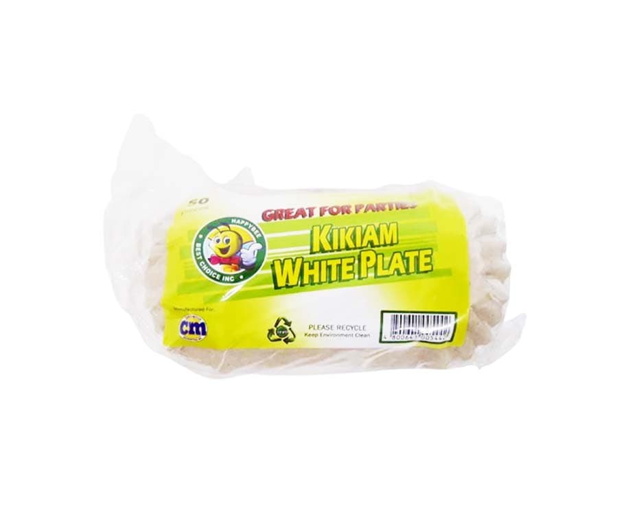 HappyBee Kikiam White Plate 50 Pieces