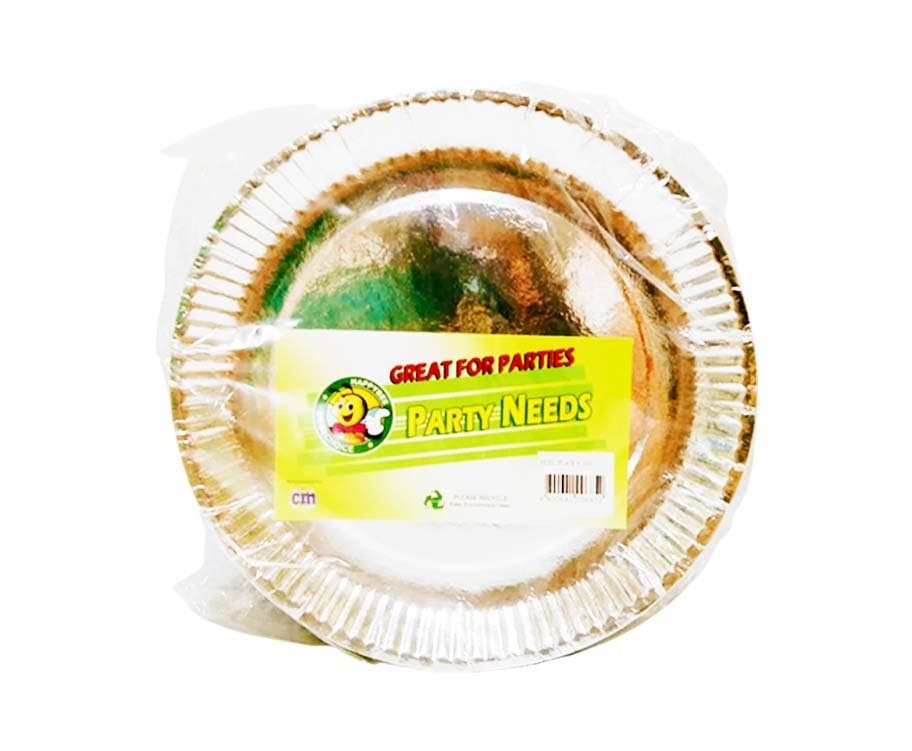 HappyBee Party Needs Silver Paper Plate 9" 100 Pieces