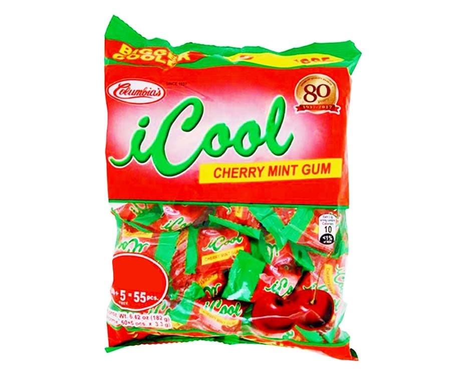 Columbia's iCool Cherry Mint Gum 55 Pieces 182g