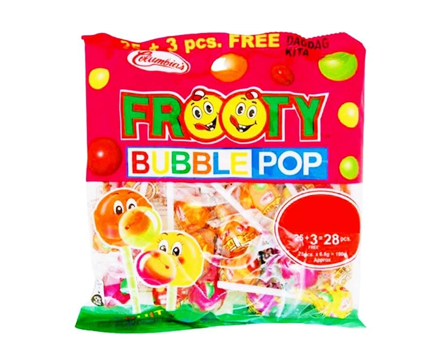 Columbia's Frooty Bubble Pop 28 Pieces 190g