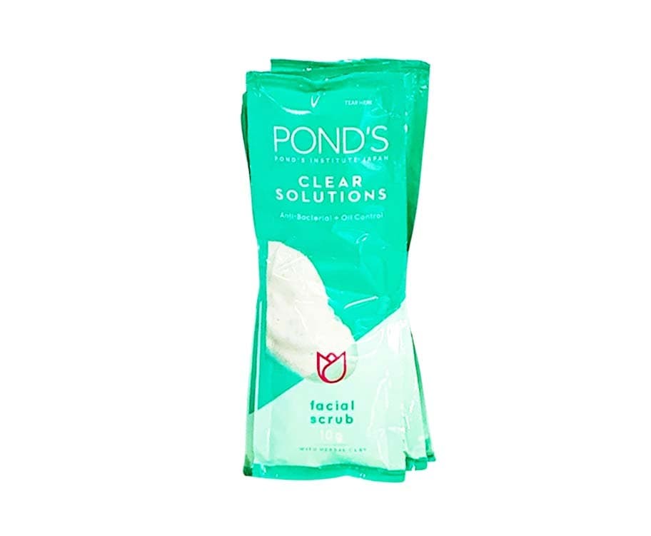 Pond's Clear Solutions Anti-Bacterial Oil Control Facial Scrub (6 Packs x 10g)