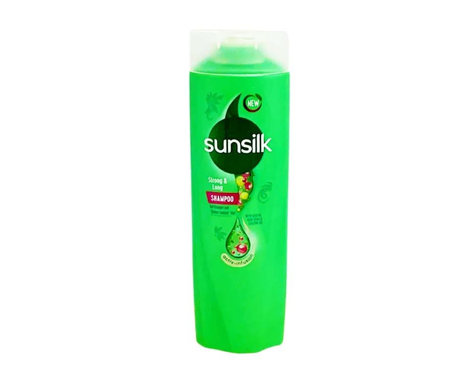 Sunsilk Strong & Long Shampoo with Biotin, Aloe Vera & Castor Oil Activ-Infusion 180mL