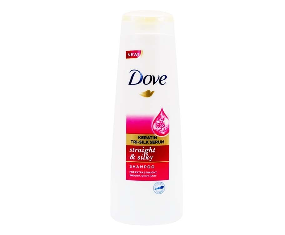 Dove Keratin Tri-Silk Serum Straight & Silky Shampoo 340mL