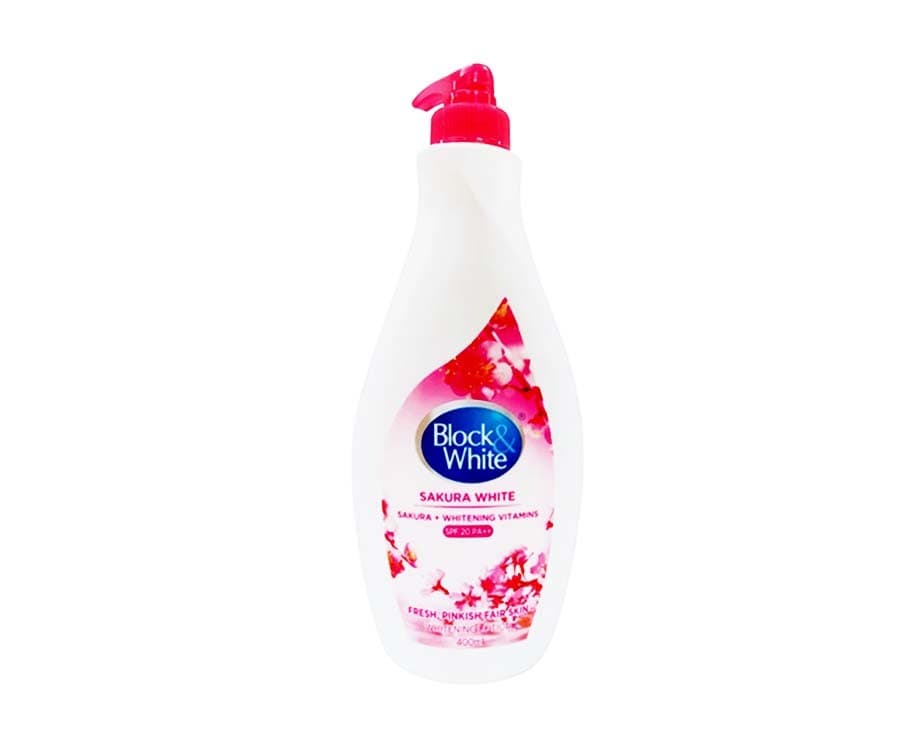Block & White Sakura White Sakura + Whitening Vitamins SPF20 PA++ 400mL
