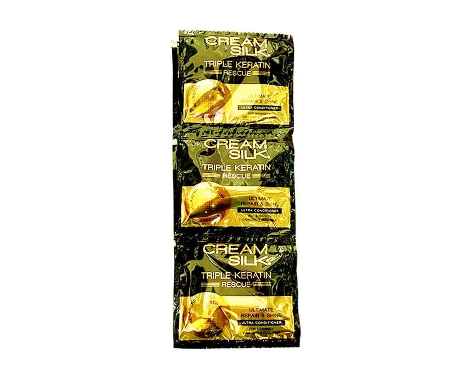 Cream Silk Triple Keratin Rescue Ultimate Repair & Shine Ultra Conditioner (6 Packs x 10mL)