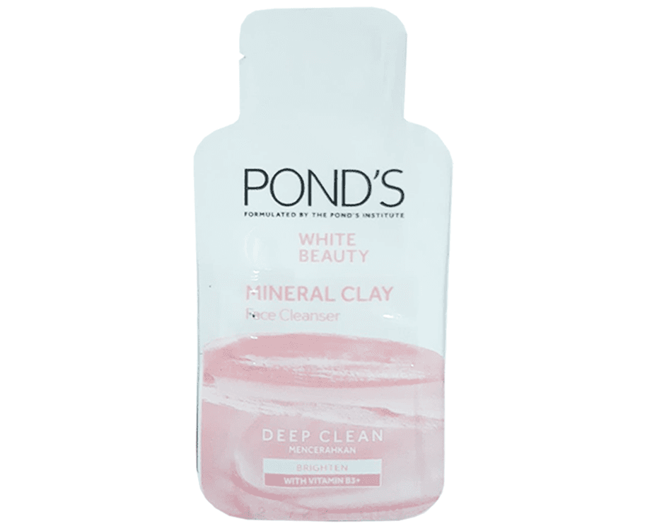 Pond's Pure White Mineral Clay Face Cleanser Scrub (6 Packs x 4g)