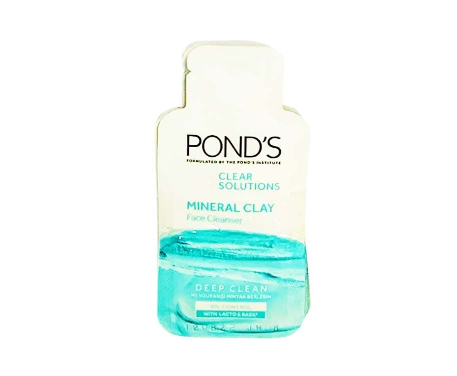 Pond's Clear Solution Mineral Clay Face Cleanser Oil Control with Lacto & Basil (6 Packs x 4g)