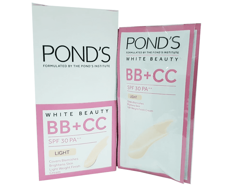 Pond's White Beauty Perfect Blur BB+CC SPF30 Light (6 Packs x 6g)