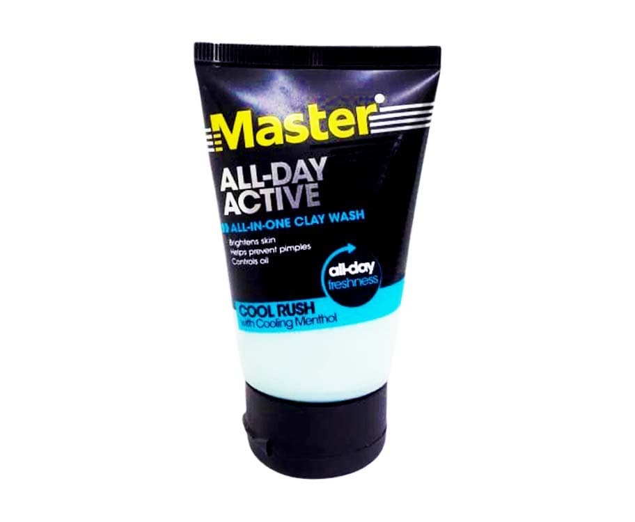 Master All-Day Active All-in-One Clay Wash Cool Rush with Cooling Menthol 50g