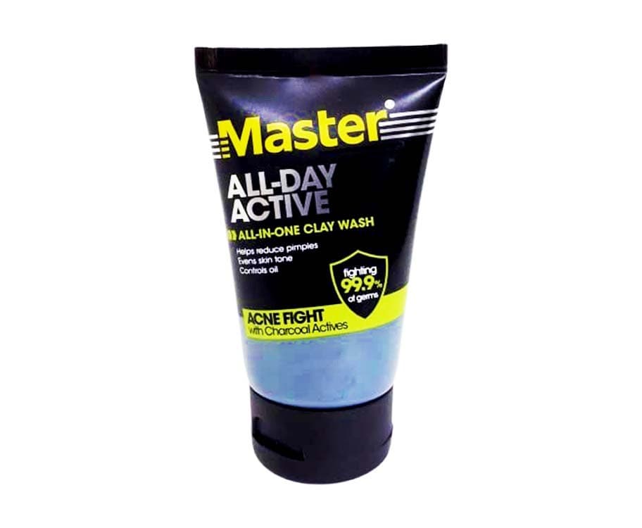 Master All-Day Active All-in-One Clay Wash Acne Fight with Charcoal Actives 50g