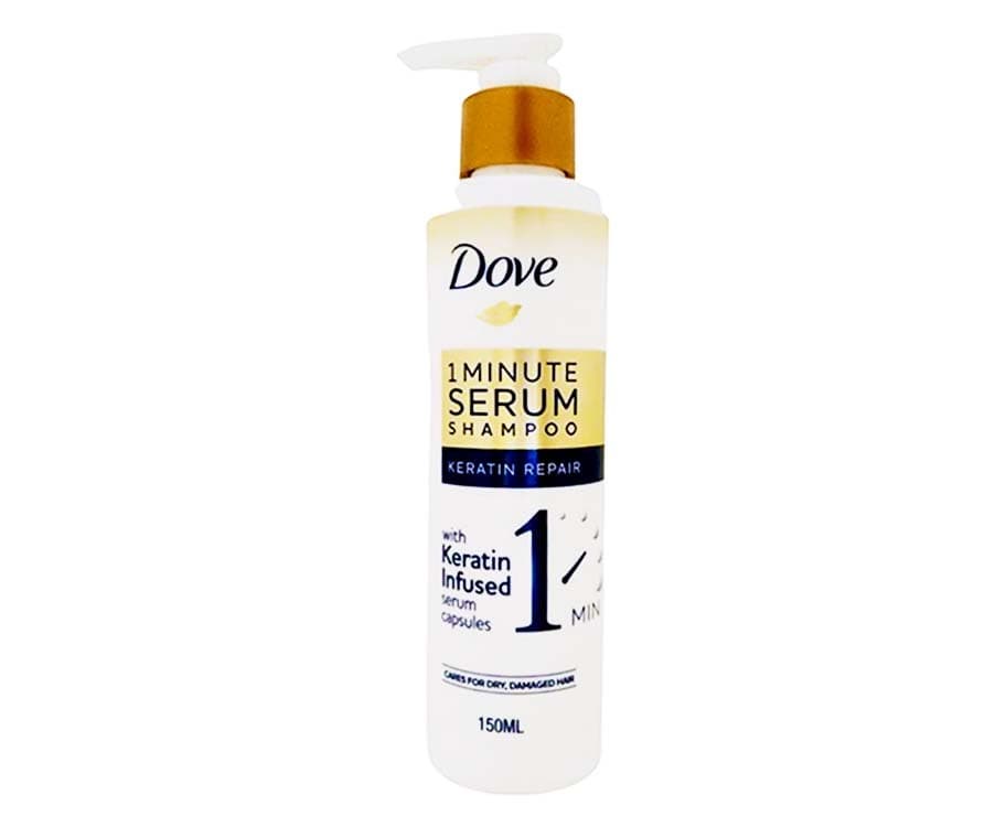 Dove 1-Minute Serum Shampoo Keratin Repair 150mL