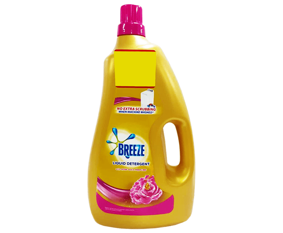 Breeze Liquid Detergent With Rose Gold Perfume 2.9L
