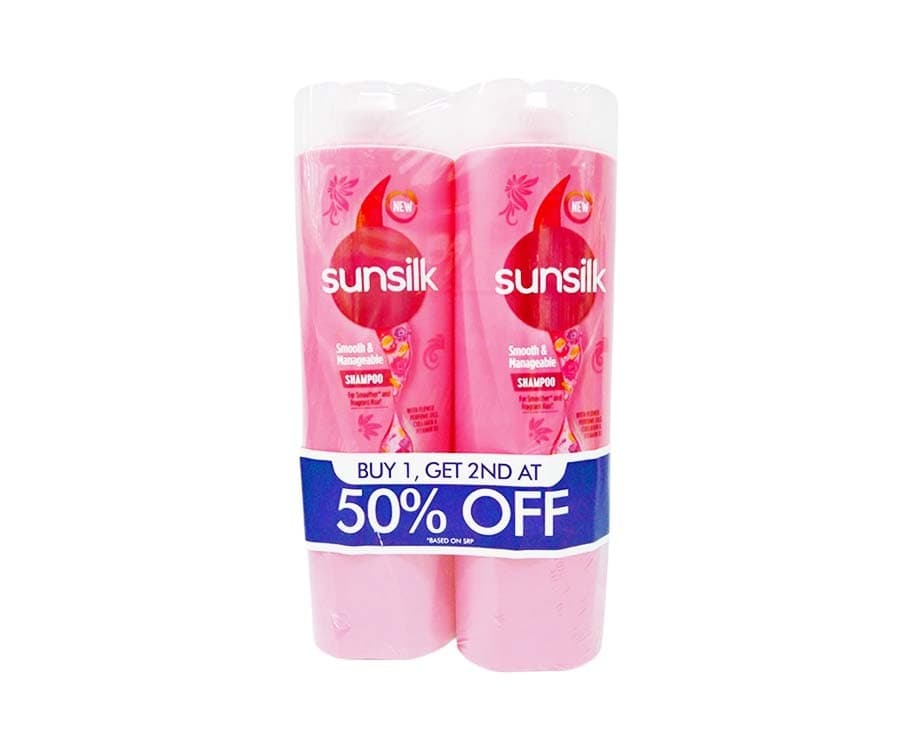 Sunsilk Smooth & Manageable Shampoo (2 Packs x 350mL)