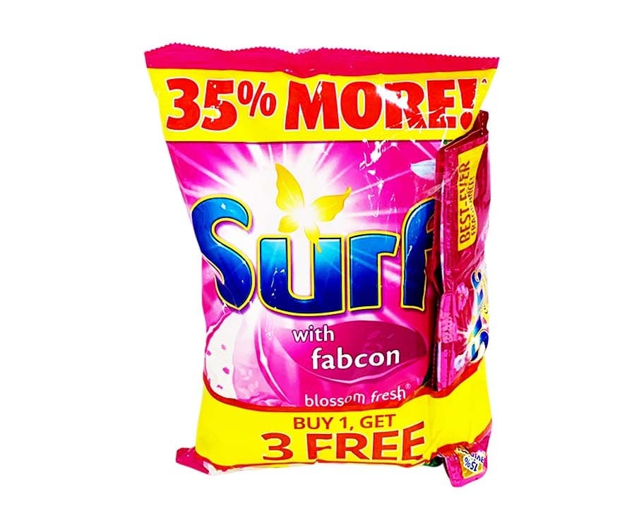 Surf with Fabcon Blossom Fresh 2200g + Surf Fabric Conditioner Blossom Fresh (3 Packs x 69mL)