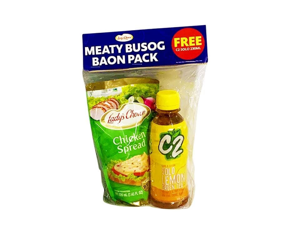 Lady’s Choice Chicken Spread 220mL + Free C2 Lemon Green Tea Solo 230mL