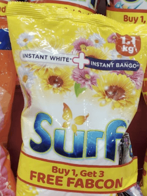 Surf Powder Instant White + Instant Bango 1.1kg