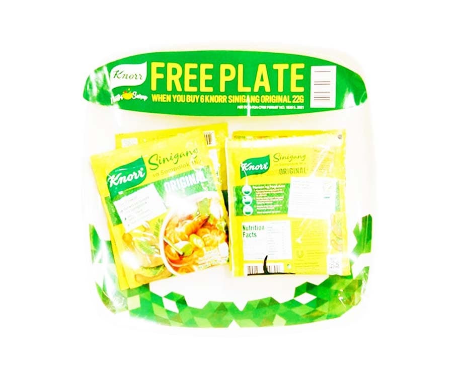 Knorr Sinigang sa Sampalok Mix Original (6 Packs x 22g) + Free Plate