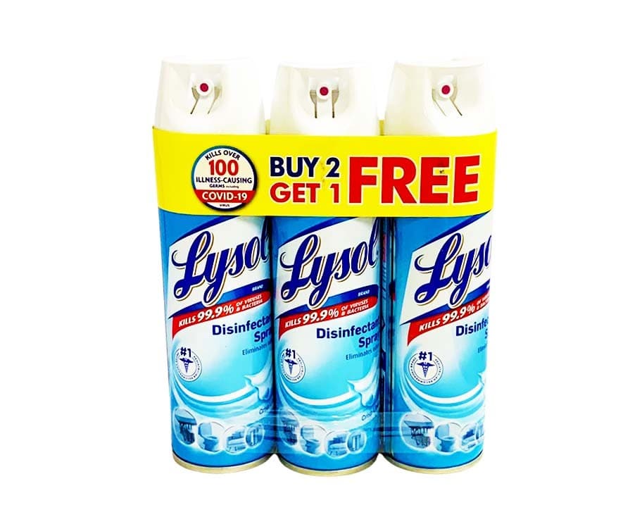 Lysol Brand Disinfectant Spray Crisp Linen Scent (3 Packs x 170g)