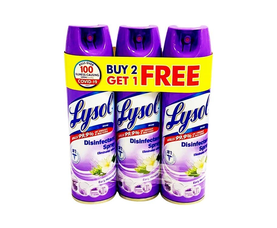 Lysol Brand Disinfectant Spray Early Morning Breeze (3 Packs x 170g)