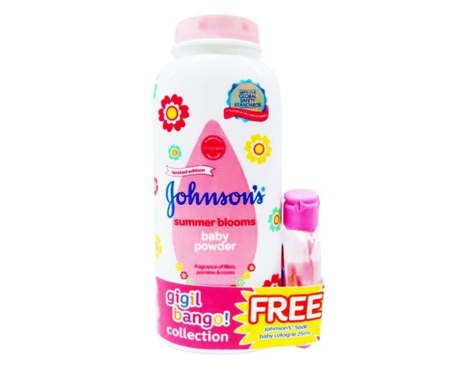 Johnson's Summer Blossoms Baby Powder 200g + Baby Oil 25mL