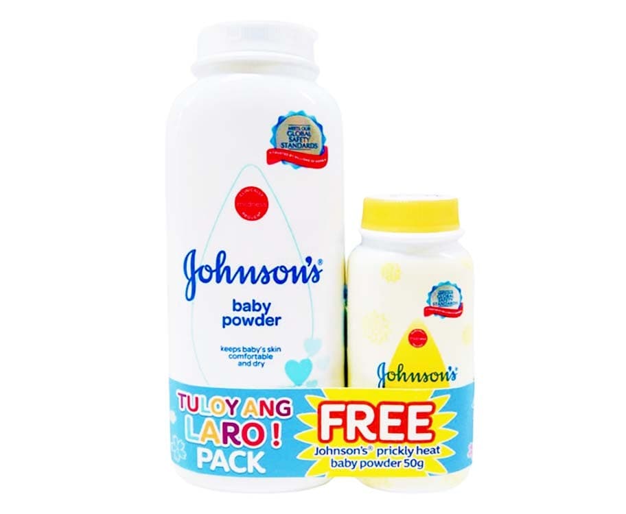 Johnson's Tuloy Ang Laro! Pack Baby Powder 200g + Prickly Heat Powder 50g