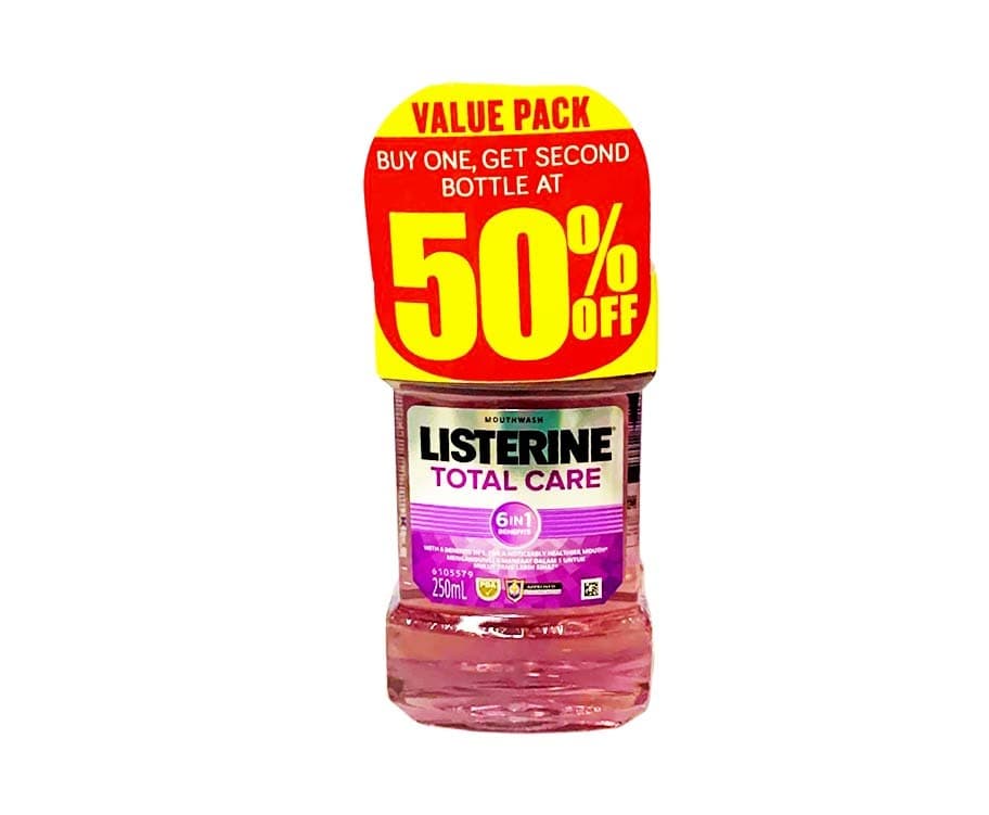 Listerine Total Care Mouthwash (2 Packs x 250mL)