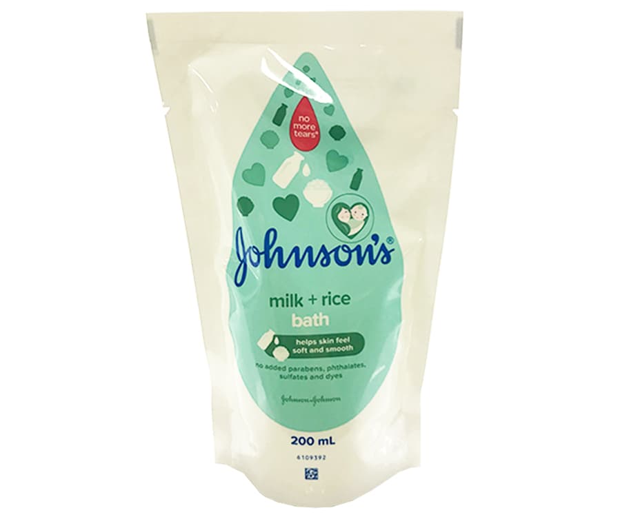 Johnson's Milk + Rice Bath Refill Pack 200mL