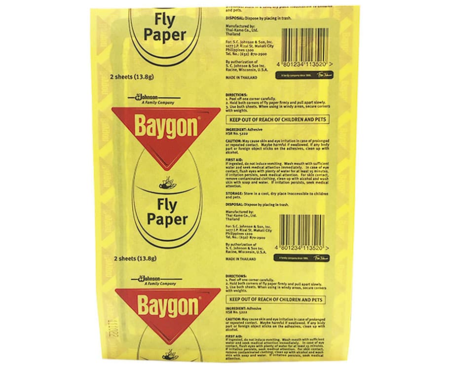 Baygon Fly Paper (2 Packs x 6.9g)