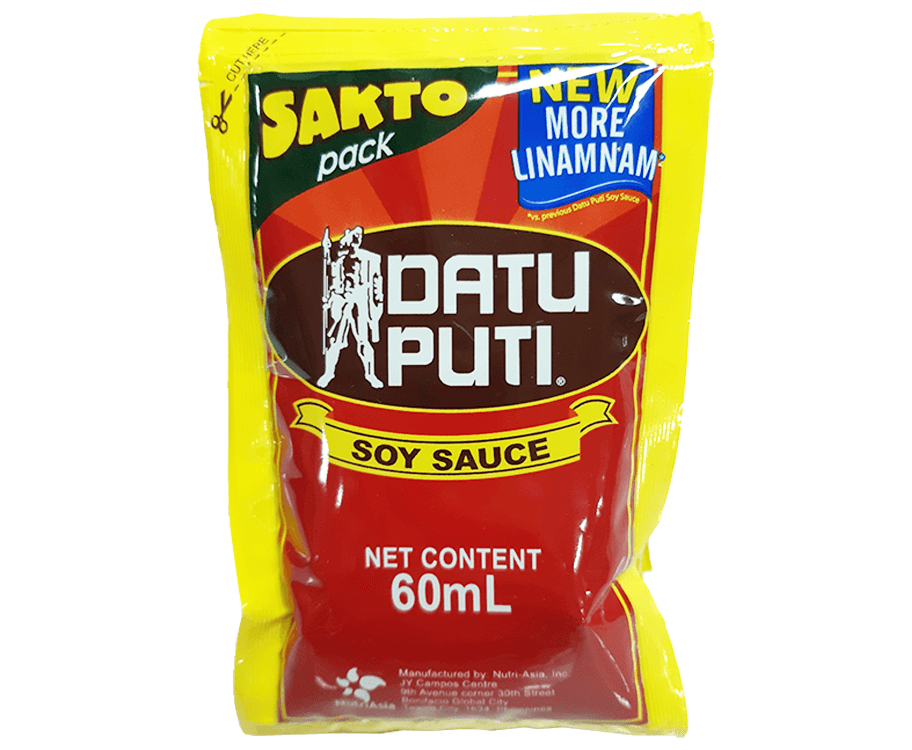 Datu Puti Soy Sauce (6 Packs x 60mL)