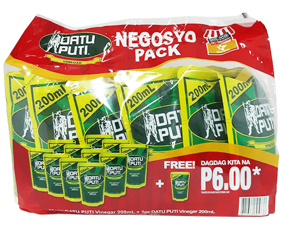 Datu Puti Vinegar Negosyo Pack (11 + 1 Packs x 200mL)