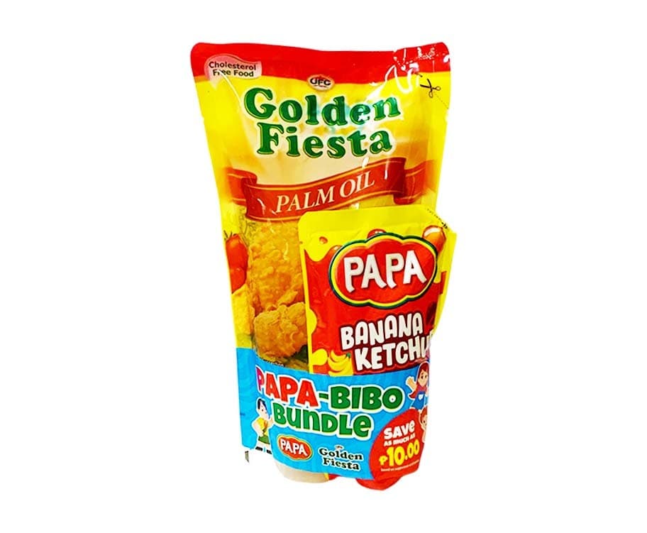 UFC Golden Fiesta Palm Oil 1L + Papa Banana Ketchup 200g