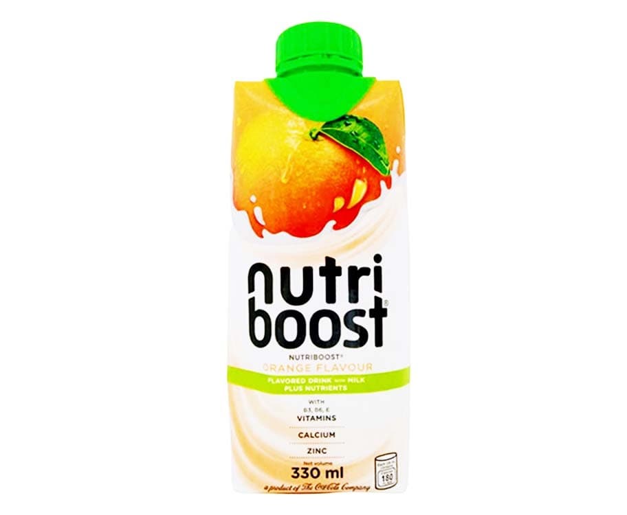 Nutriboost Orange Flavour Flavoured Drink with Milk Plus Nutrients 330mL