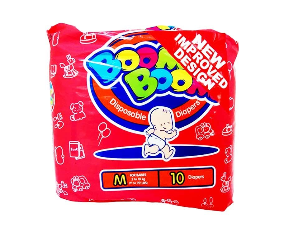 Boom Boom Disposable Diapers M-5 to 10kg 10pcs