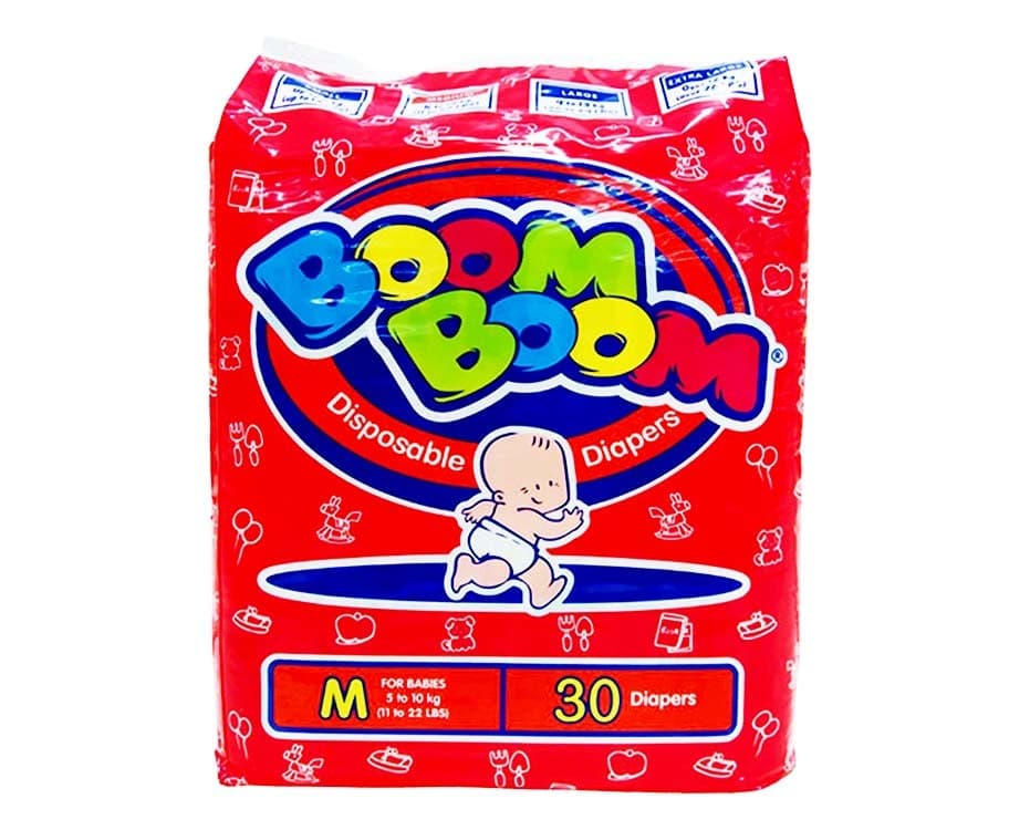Boom Boom Disposable Diaper M-11 to 22 LBS 30pcs