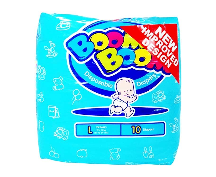 Boom Boom Disposable Diapers L-9 to 13kg 10pcs.