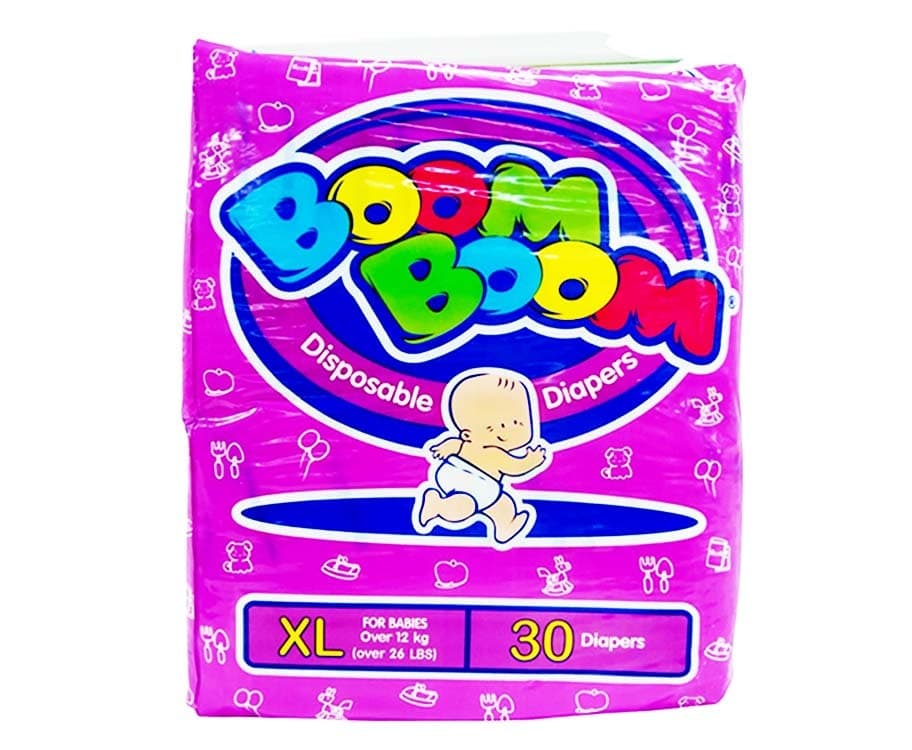 Boom Boom Disposable Diapers XL-Over 12kg 30pcs.