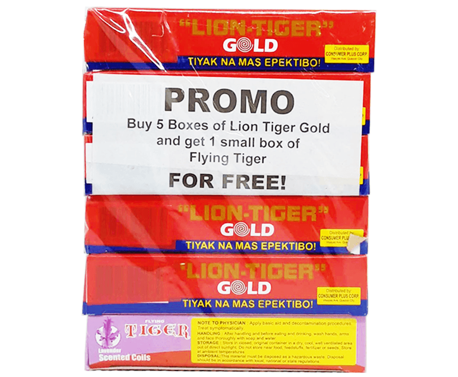 Lion Tiger Gold 5s + Free Flying Tiger 1s