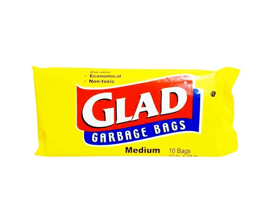 Glad Garbage Bags Medium 22" x 24" 10 Bags