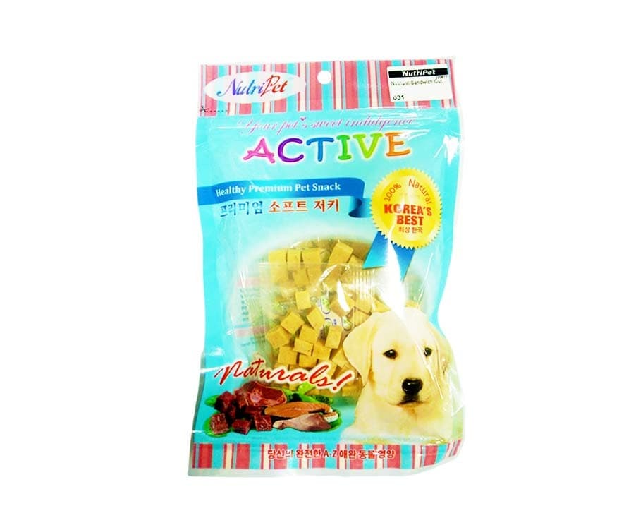 NutriPet Active Healthy Premium Snack Sandwich Lamb + Cheese Flavor 85g