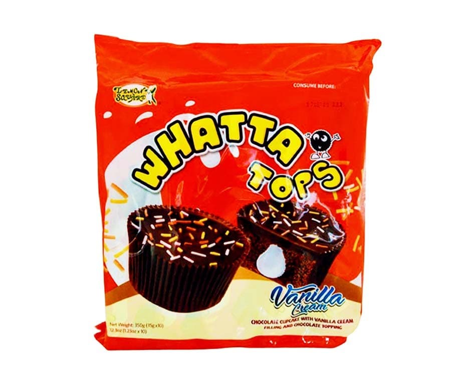 Lemon Square Whatta Tops Vanilla Cream (10 Packs x 35g) 350g