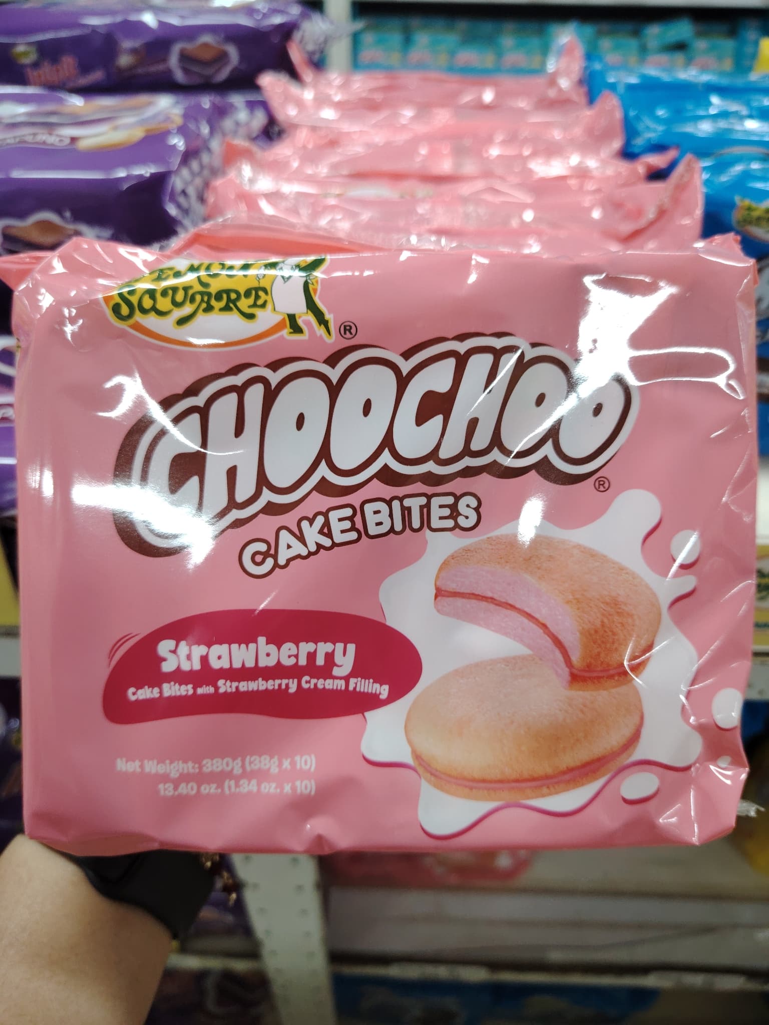 Choochoo Cake Bites Strawberry