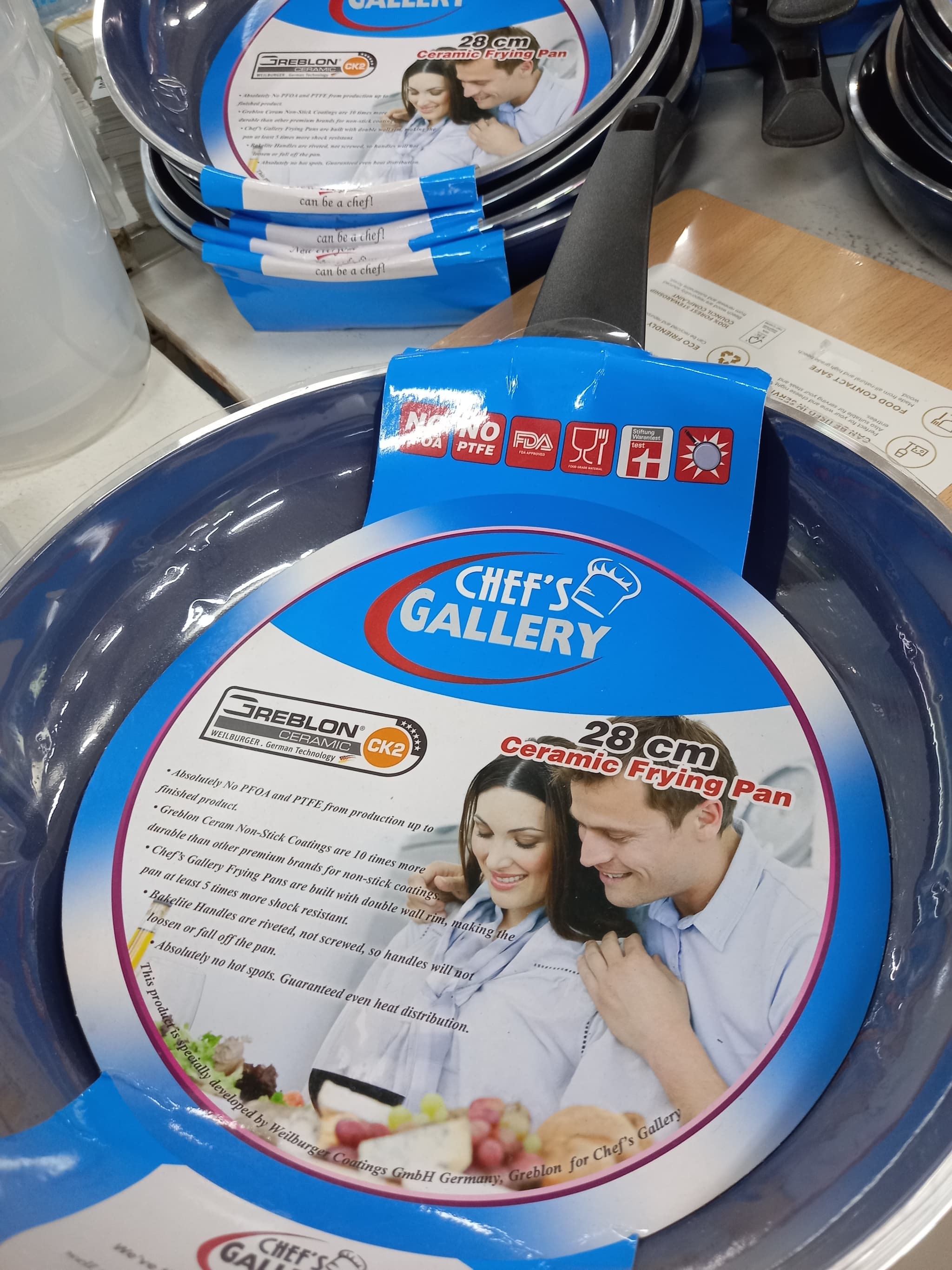 Chef's gallery 28 cm ceramic frying pan