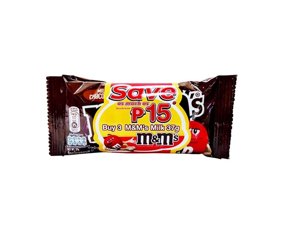 M&M's Milk Chocolate (3 Packs x 37g)