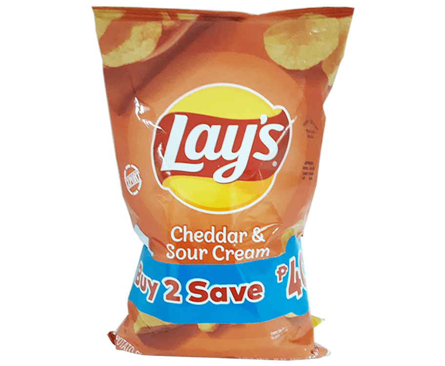Lay's Cheddar & Sour Cream + Lay's Original (2 Packs x 184.2g)
