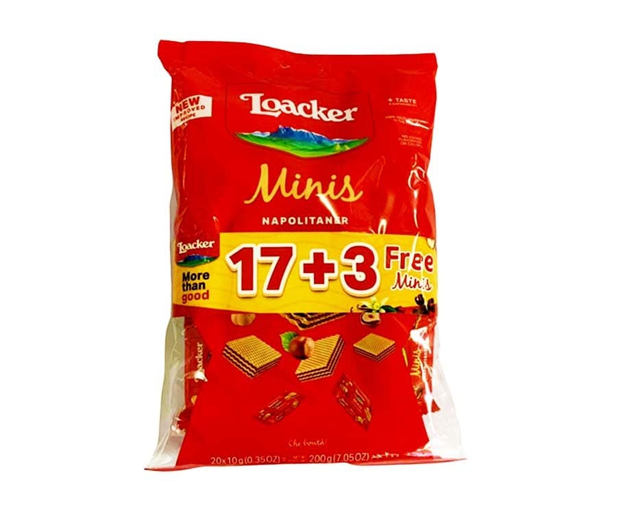 Loaker Minis Napolitaner (17+3 Free Minis) 200g