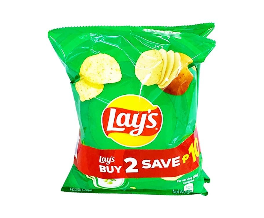 Lay’s Potato Chips Sour Cream & Onion (2 Packs x 50g)